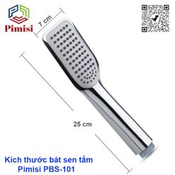Kích thước tay sen tắm Pimisi PBS-101