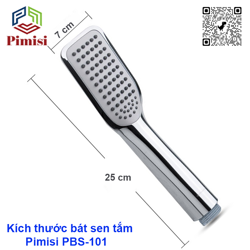 Kích thước tay sen tắm Pimisi PBS-101