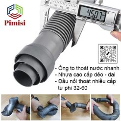 Vật liệu nhựa dẽo làm xi phông chậu rửa bát Pimisi PXP-21-2