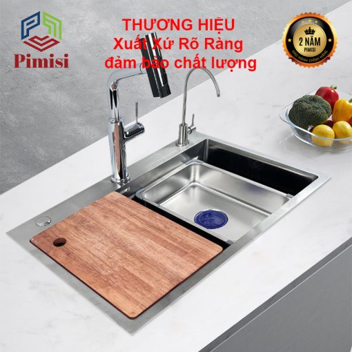 Bồn rửa chén inox Pimisi PB-7846 thương hiệu đến từ Nhật Bản
