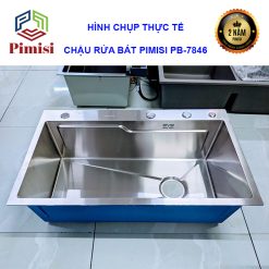 Hình chụp thực tế chậu rửa bát Pimisi PB-7846