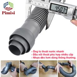Xi phông bồn rửa chén 2 hố Pimisi PXP-81-2 ống to thoát nhanh