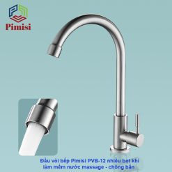 Đầu vòi rửa chén lạnh Pimisi PVB-12 chống bắn
