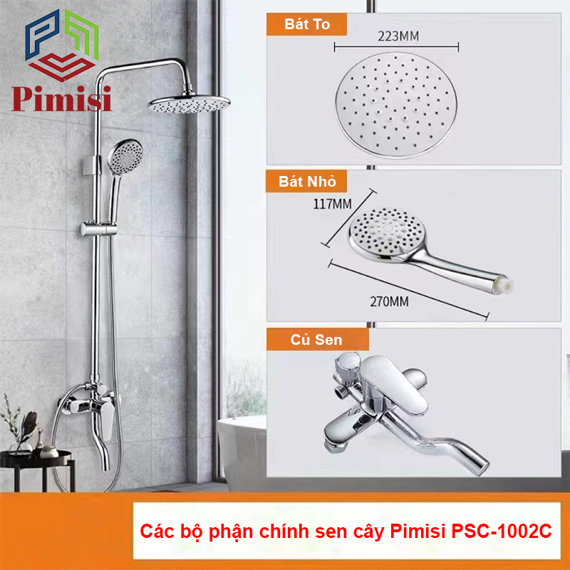 Bộ phận chính vòi sen đứng Pimisi PSC-1002C