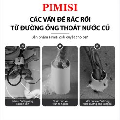 Đầu tích hợp Pimisi PDT-501 giải quyết các vấn đề từ đường ống thoát nước cũ