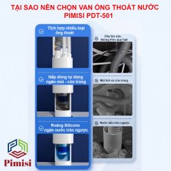 Đầu xả thải nước chống côn trùng - trào ngược Pimisi PDT-501 cho nhà bạn