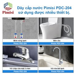 Dây cấp nước inox Pimisi PDC-204