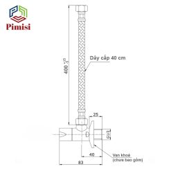Kích thước ống cấp nước Pimisi PDC-204