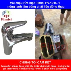 Vòi lavabo Pimisi PV-101C-1 làm từ đồng thau