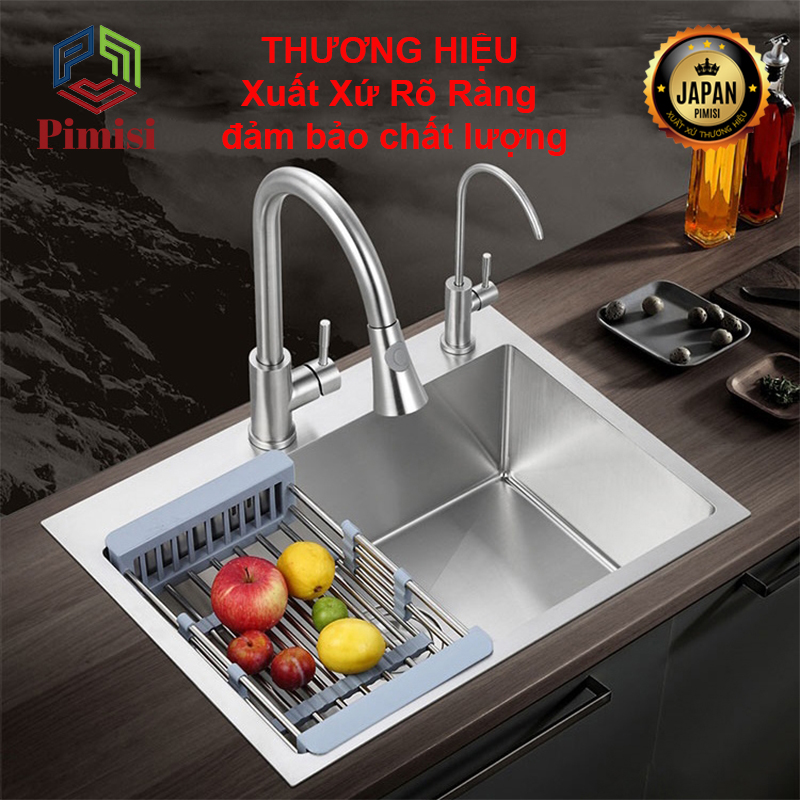 Bồn rửa chén 1 hộc Pimisi PC-6245 thương hiệu đến từ Nhật Bản