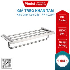 Giá treo khăn tắm Pimisi PR-4021W sáng bóng
