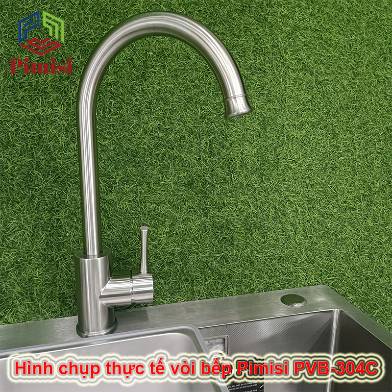 Hình chụp thực tế vòi bếp Pimisi PVB-304C