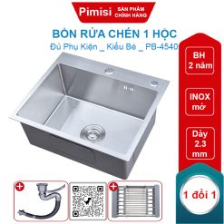 Bồn rửa chén 1 hộc Pimisi PB-4540 kiểu nhỏ gọn
