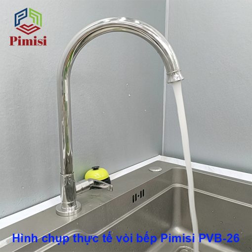 Hình chụp thực tế vòi rửa chén Pimisi PVB-26