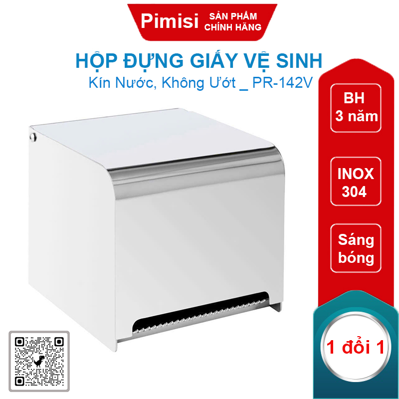 Hộp đựng giấy vệ sinh Pimisi PR-142V inox 304
