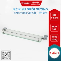 Kệ kính dưới gương Pimisi PR-660 chân vuông inox 304
