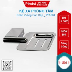 Kệ xà phòng tắm Pimisi PR-664 chân vuông inox 304