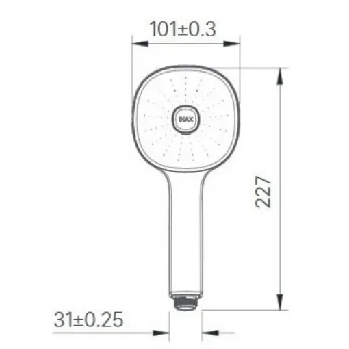 Tay sen tăng áp Inax BF-SC8 thiết kế vuông - Ảnh 2