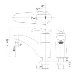 Alternative view of Vòi Lavabo Lạnh Inax LFV-11AP nhỏ gọn