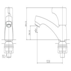 Alternative view of Vòi lavabo lạnh Inax LFV-13BP tiện dụng