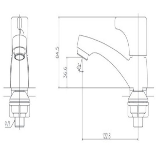 Vòi lavabo lạnh Inax LFV-13BP tiện dụng - Ảnh 2
