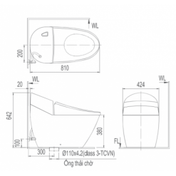 Alternative view of Bồn cầu thông minh Inax AC-2700/CW-KB22AVN