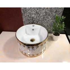 Chậu sứ mỹ nghệ Eximstone 090J