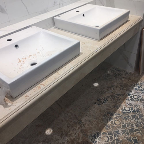 Mặt bàn đá chậu rửa lavabo HM-90110