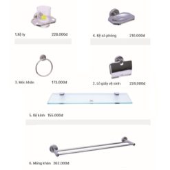Bộ phụ kiện phòng tắm Đình Quốc DQ 1421
