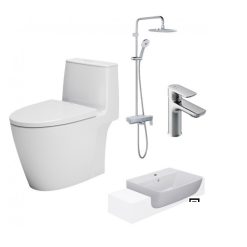 Combo Thiết bị vệ sinh Inax 6A-AC-902VN-AL-345V-LFV-612S-BFV-615S-8C
