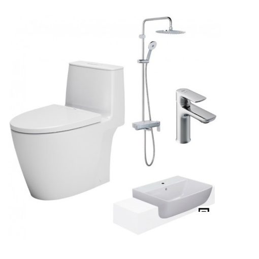 Combo Thiết bị vệ sinh Inax 6A-AC-902VN-AL-345V-LFV-612S-BFV-615S-8C