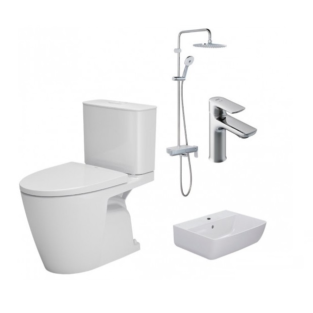 Combo Thiết bị vệ sinh Inax 1A AC-602VN-L-312V-LFV-612S-BFV-615S-8C