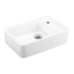 Chậu rửa lavabo treo tường men trắng Cotto SC00657 WH