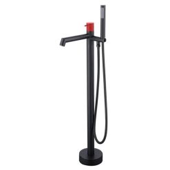 Sen cây đặt sàn cho bồn tắm màu đen Miken MKS-08408BR