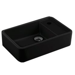 Chậu rửa lavabo treo tường màu đen Cotto C0065 MBK