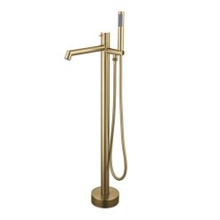 Sen cây đặt sàn cho bồn tắm màu vàng Miken MKS-08408G