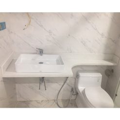 Mặt bàn đá chậu rửa lavabo HM-90113