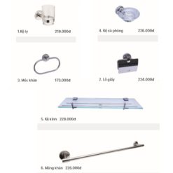 Bộ phụ kiện phòng tắm Đình Quốc DQ1422