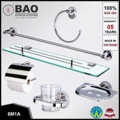 Bộ phụ kiện phòng tắm Bao 6M1A