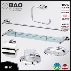 Bộ phụ kiện phòng tắm Bao 6M3C