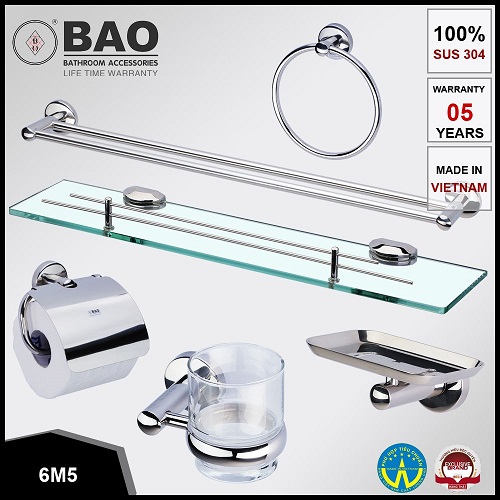 Bộ phụ kiện phòng tắm Bao 6M5
