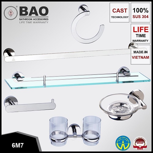 Bộ phụ kiện phòng tắm Bao 6M7
