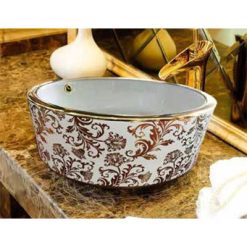 Chậu lavabo sứ nghệ thuật Gia Mỹ 815