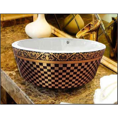 Chậu lavabo sứ nghệ thuật Gia Mỹ 816