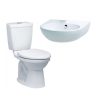 Combo Thiết bị vệ sinh Caesar A2 CT1325-L2152 Bồn Cầu 2 Khối Và Lavabo Treo Tường