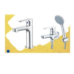 Combo Thiết bị vệ sinh Caesar B060CU-S063C Vòi Lavabo Và Sen tắm Lạnh