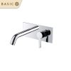 Vòi chậu lavabo âm tường nóng lạnh Basic BW-46016
