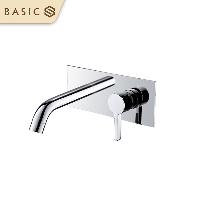 Vòi chậu lavabo âm tường nóng lạnh Basic BW-46016