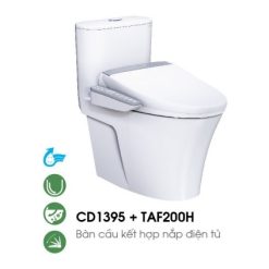 Bồn cầu nắp điện tử Caesar CD1395-TAF200H