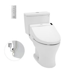 Bồn cầu hai khối kèm nắp rửa điện tử TOTO CS735DW6